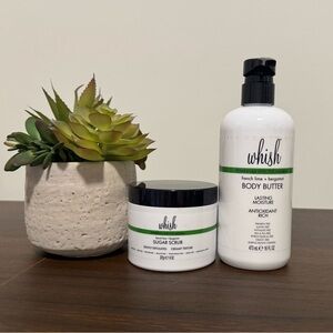 Whish - Green Sugar Scrub and Body Butter Duo -